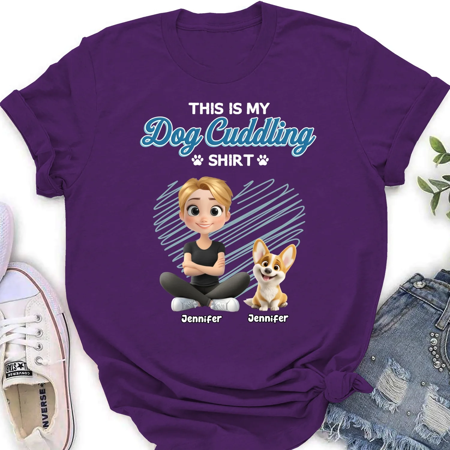 Our Cudding Cute Shirt - Personalized Custom Women's T-Shirt - Image 8
