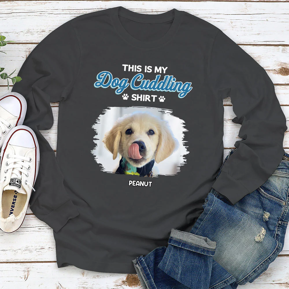 Our Cudding Cute Shirt Photo - Personalized Custom Long Sleeve T-Shirt
