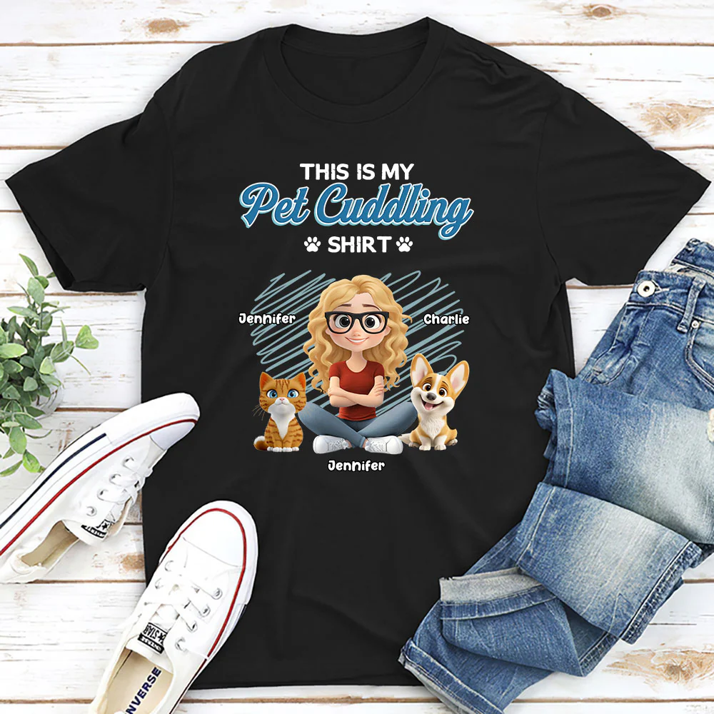 Our Cudding Cute Shirt Ver Pet - Personalized Custom Unisex T-Shirt - Image 2