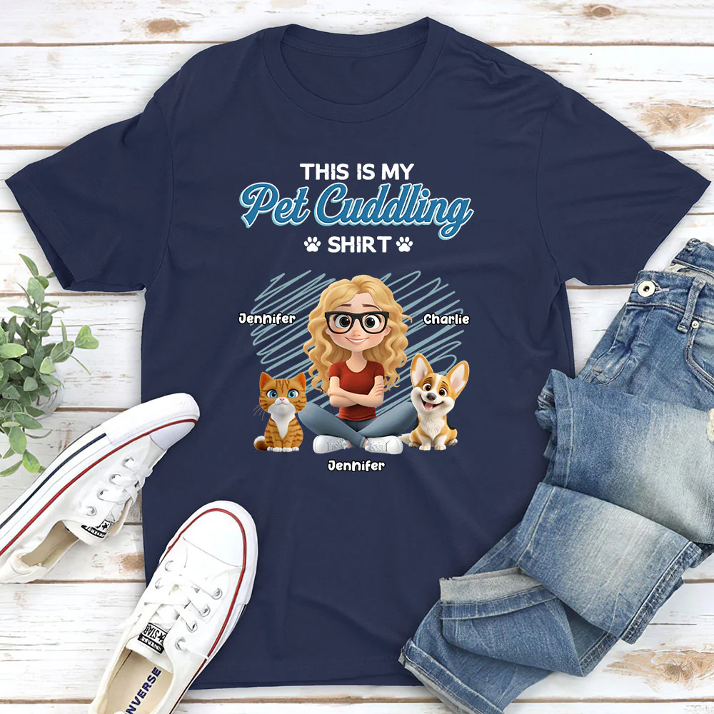 Our Cudding Cute Shirt Ver Pet - Personalized Custom Unisex T-Shirt - Image 3