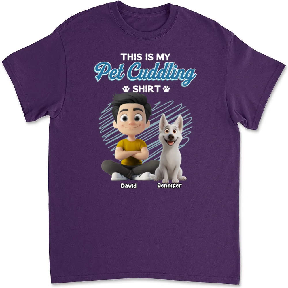 Our Cudding Cute Shirt Ver Pet - Personalized Custom Unisex T-Shirt - Image 8