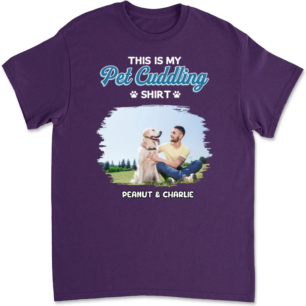 Our Cudding Cute Shirt Ver Pet Photo - Personalized Custom Unisex T-Shirt - Image 6