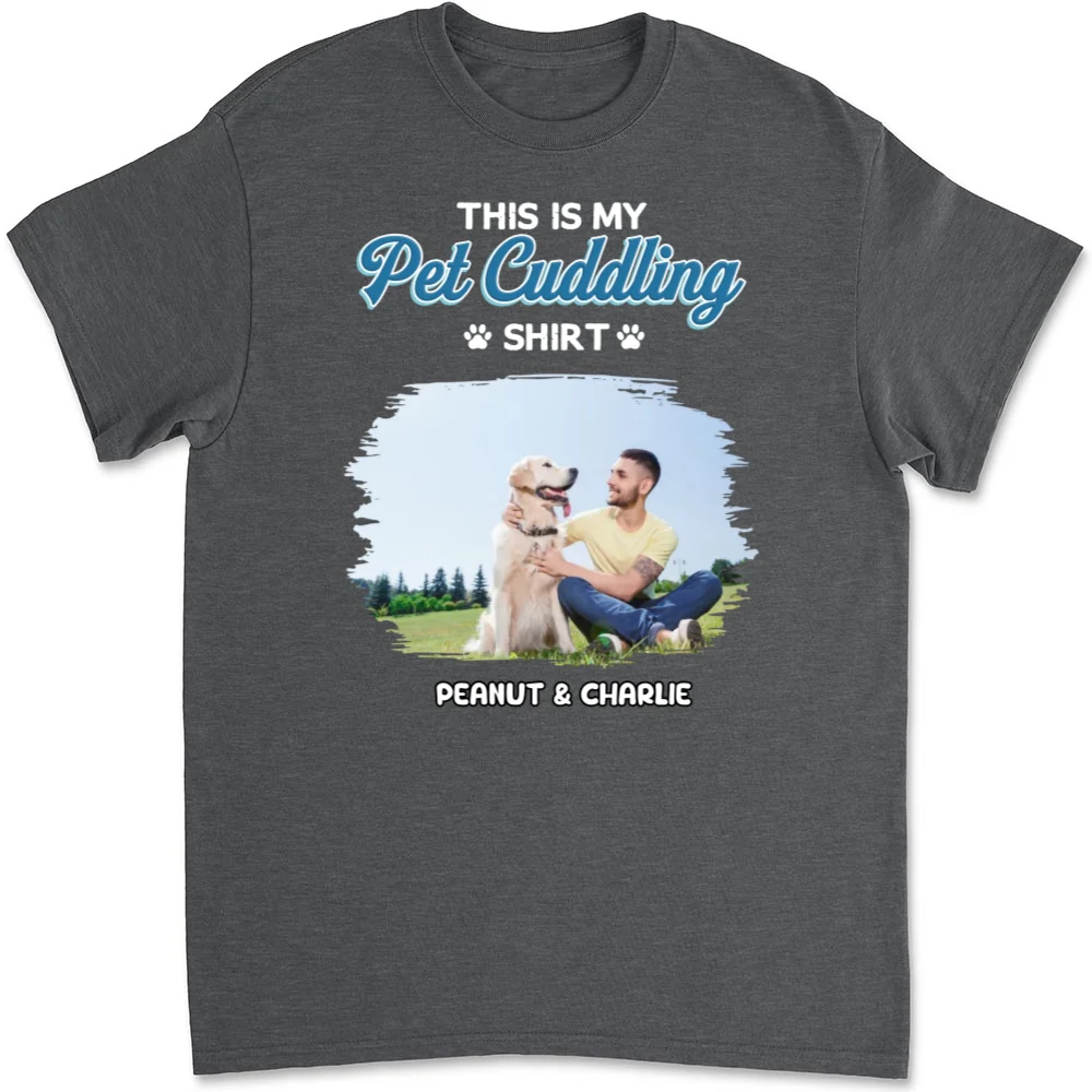 Our Cudding Cute Shirt Ver Pet Photo - Personalized Custom Unisex T-Shirt - Image 7