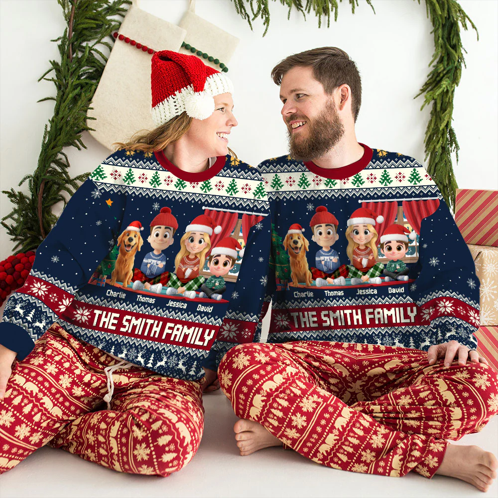 Our Family 2025 - Personalized Custom All-Over-Print Sweatshirt - Image 8