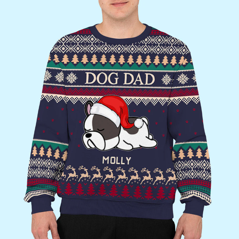 Our Happy Christmas - Personalized Custom All-Over-Print Sweatshirt - Image 5