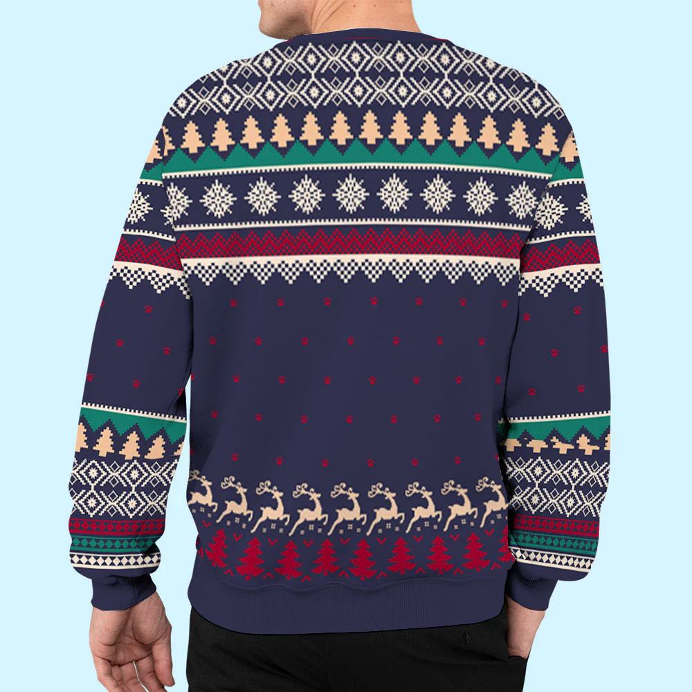 Our Happy Christmas - Personalized Custom All-Over-Print Sweatshirt - Image 6