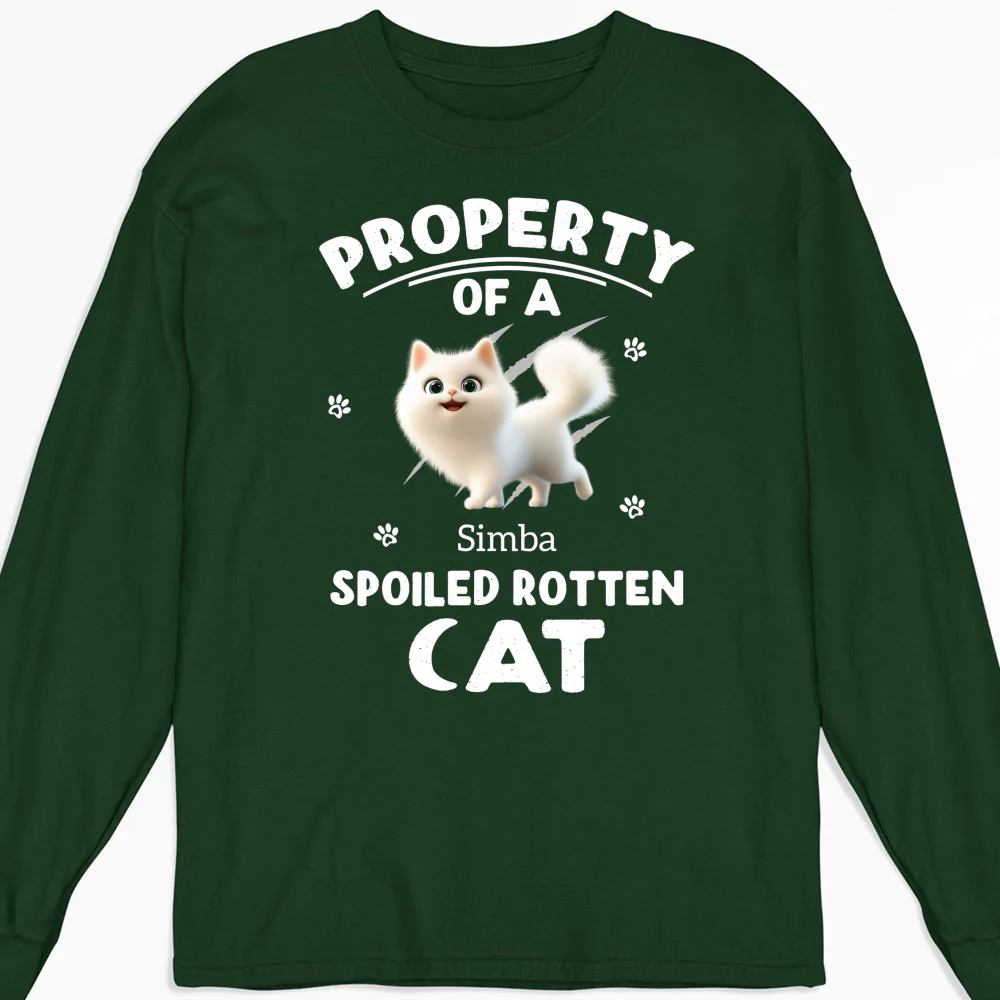 Our Official Property - Personalized Custom Long Sleeve T-shirt - Image 6