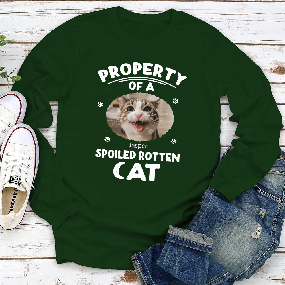 Our Official Property Photo - Personalized Custom Long Sleeve T-shirt - Image 2