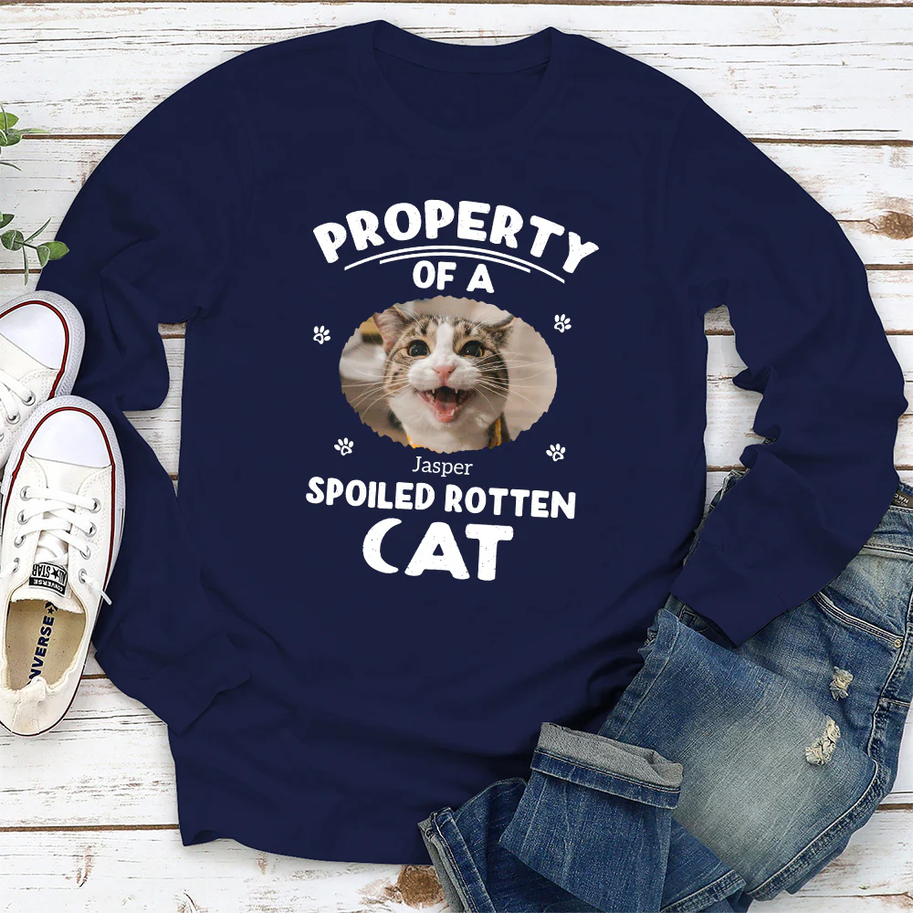 Our Official Property Photo - Personalized Custom Long Sleeve T-shirt - Image 3