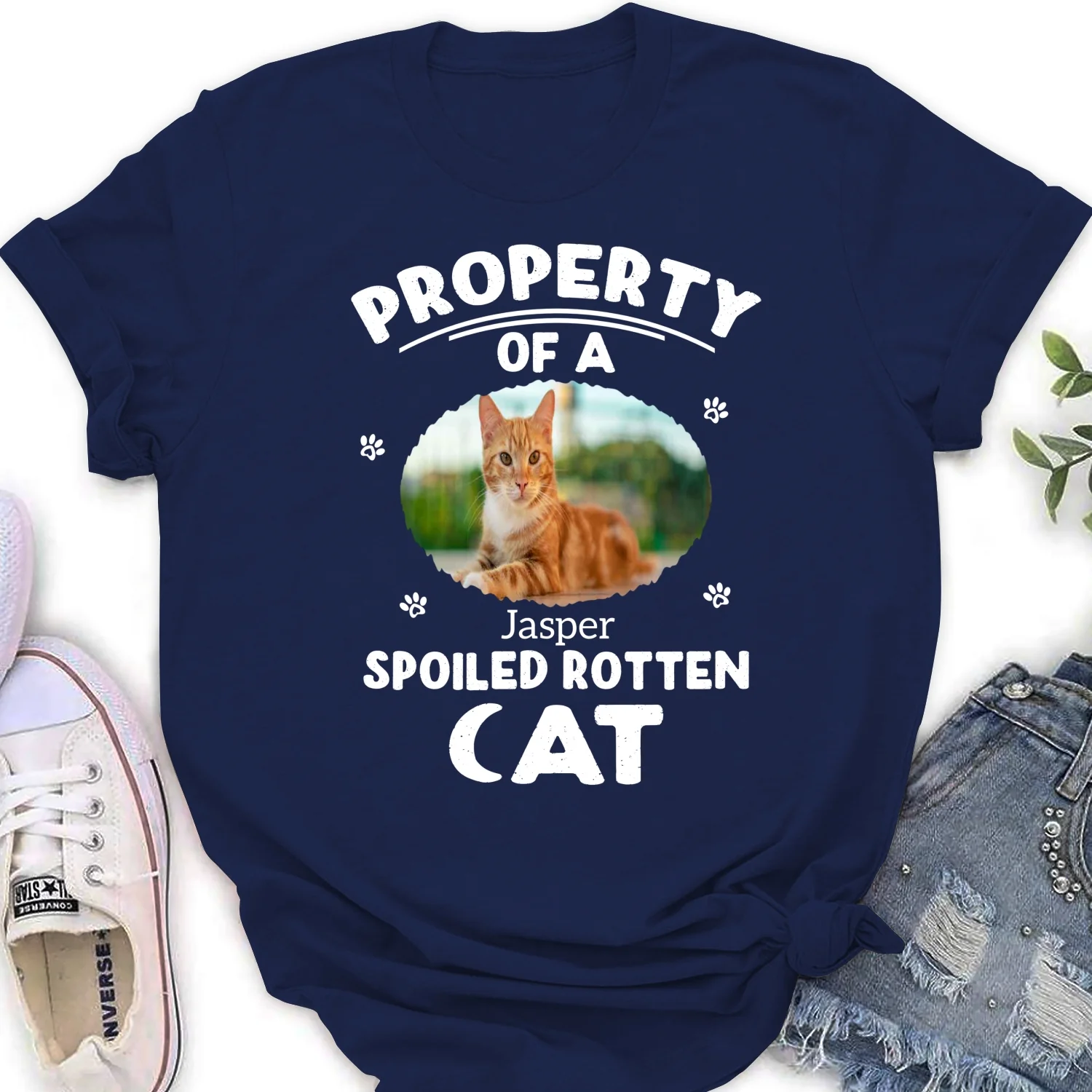 Our Official Property Photo - Personalized Custom Women's T-shirt - Image 7
