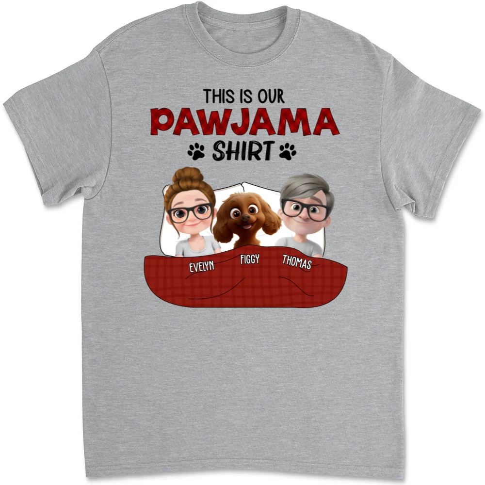 Our Pawjama Shirt New Style - Personalized Custom Unisex T-Shirt - Image 6