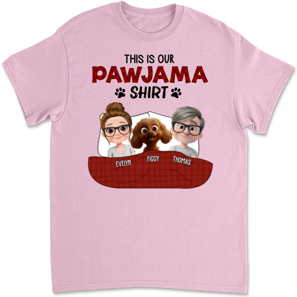 Our Pawjama Shirt New Style - Personalized Custom Unisex T-Shirt - Image 8