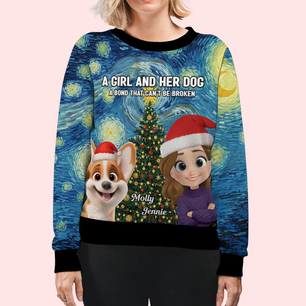 Our Picture - Personalized Custom All-Over-Print Sweatshirt - Image 3