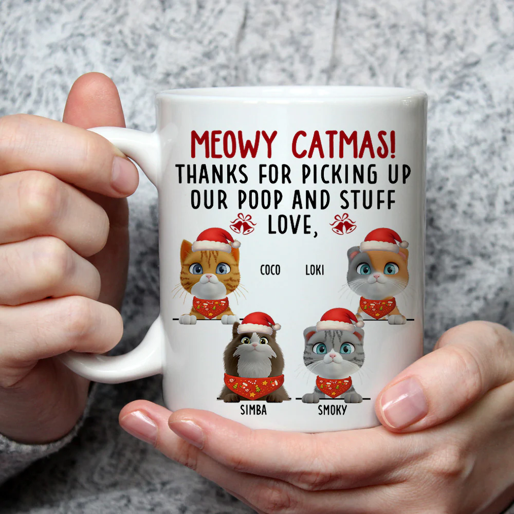Our Poop And Stuff Ver Cat - Personalized Custom Coffee Mug - Image 4
