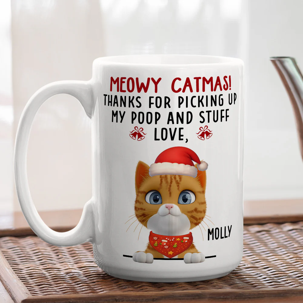 Our Poop And Stuff Ver Cat - Personalized Custom Coffee Mug - Image 5