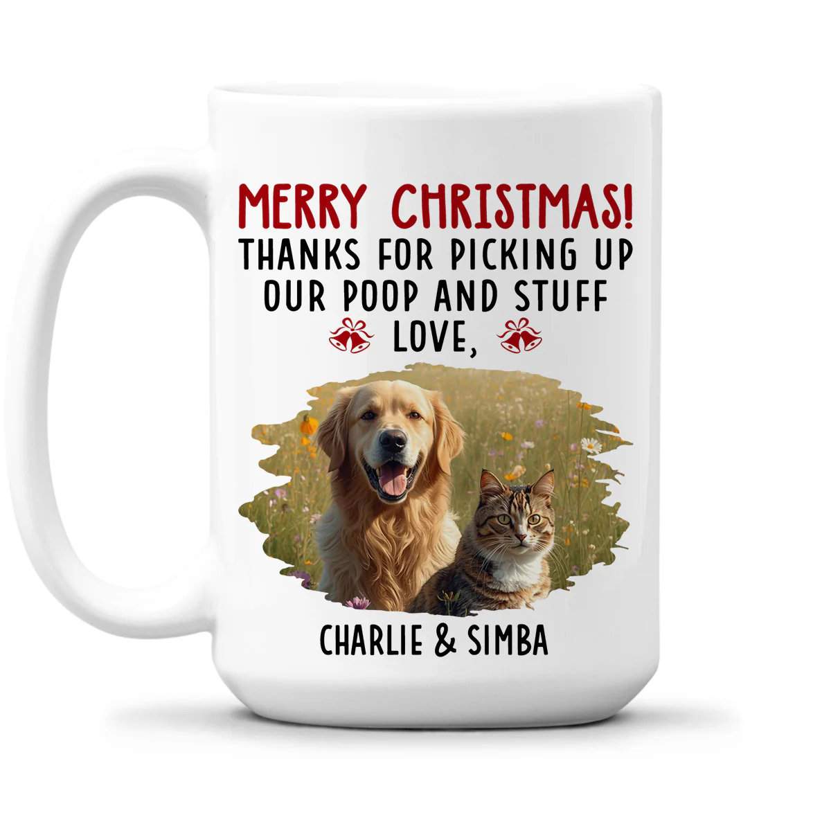 Our Poop And Stuff Ver Pet Photo - Personalized Custom Coffee Mug - Image 2