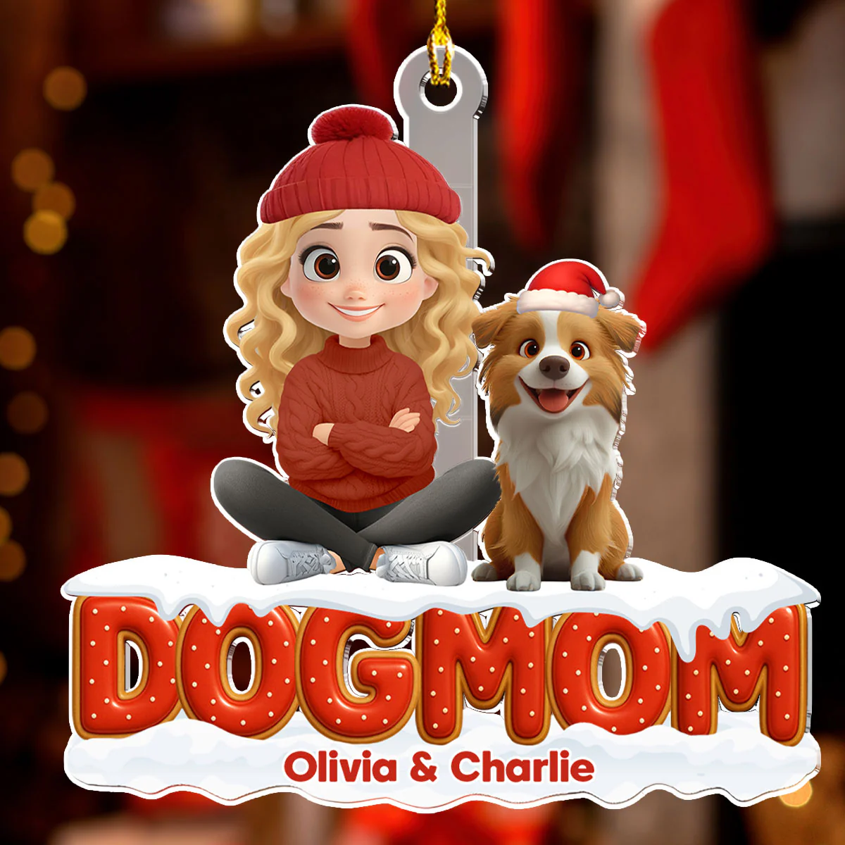 Our Unbroken Bond - Personalized Custom 3D Effect Acrylic Ornament - Image 3