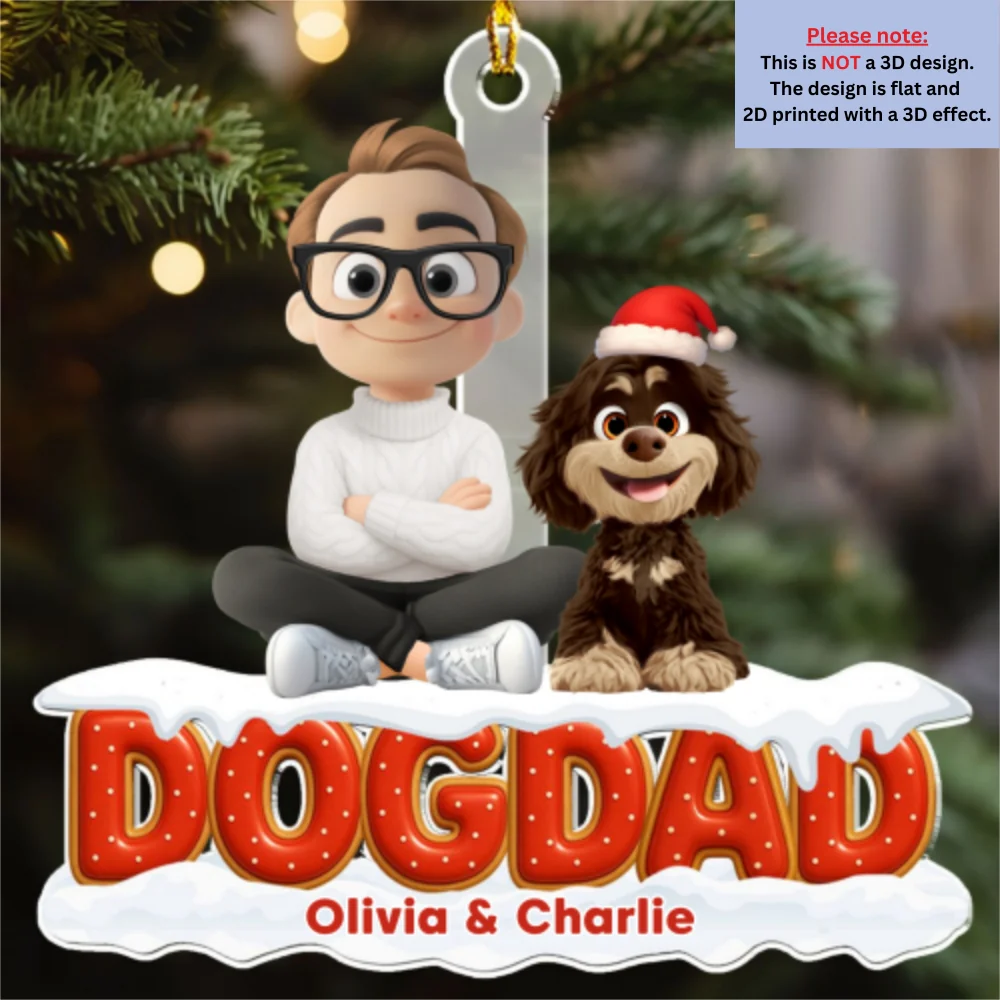 Our Unbroken Bond - Personalized Custom 3D Effect Acrylic Ornament - Image 7