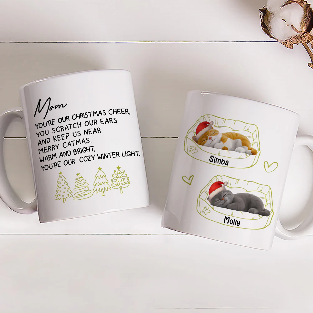 Our Warm And Bright Cat Ver - Personalized Custom Coffee Mug - Image 2