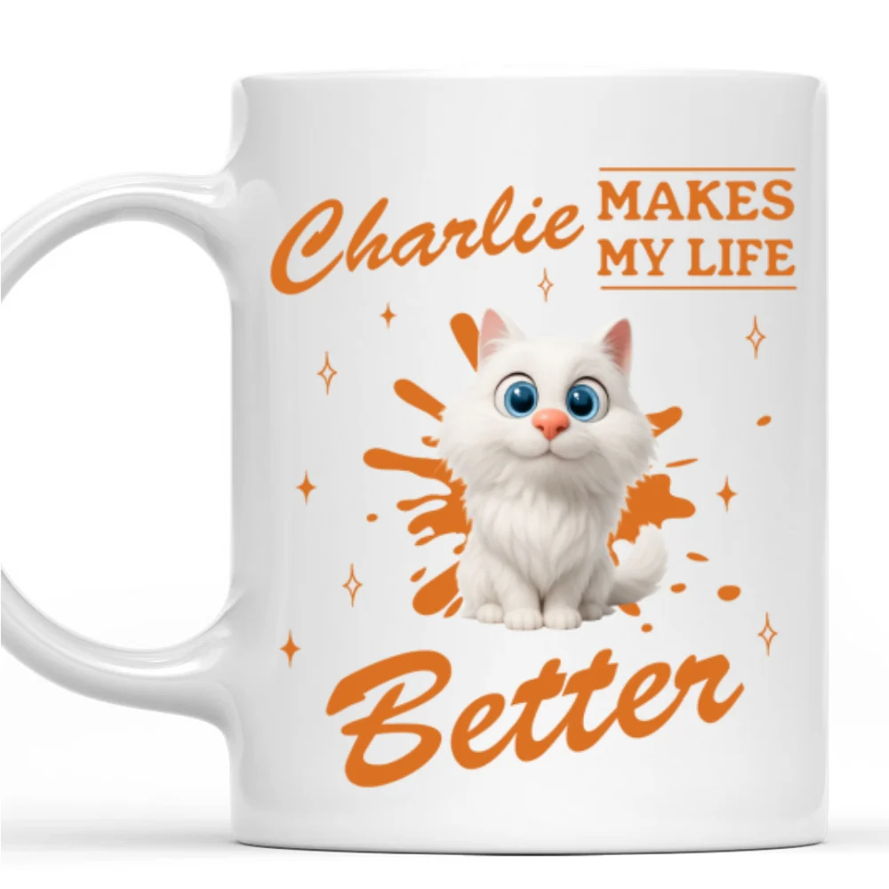 Owning To Silly Cats - Personalized Custom Coffee Mug - Image 7