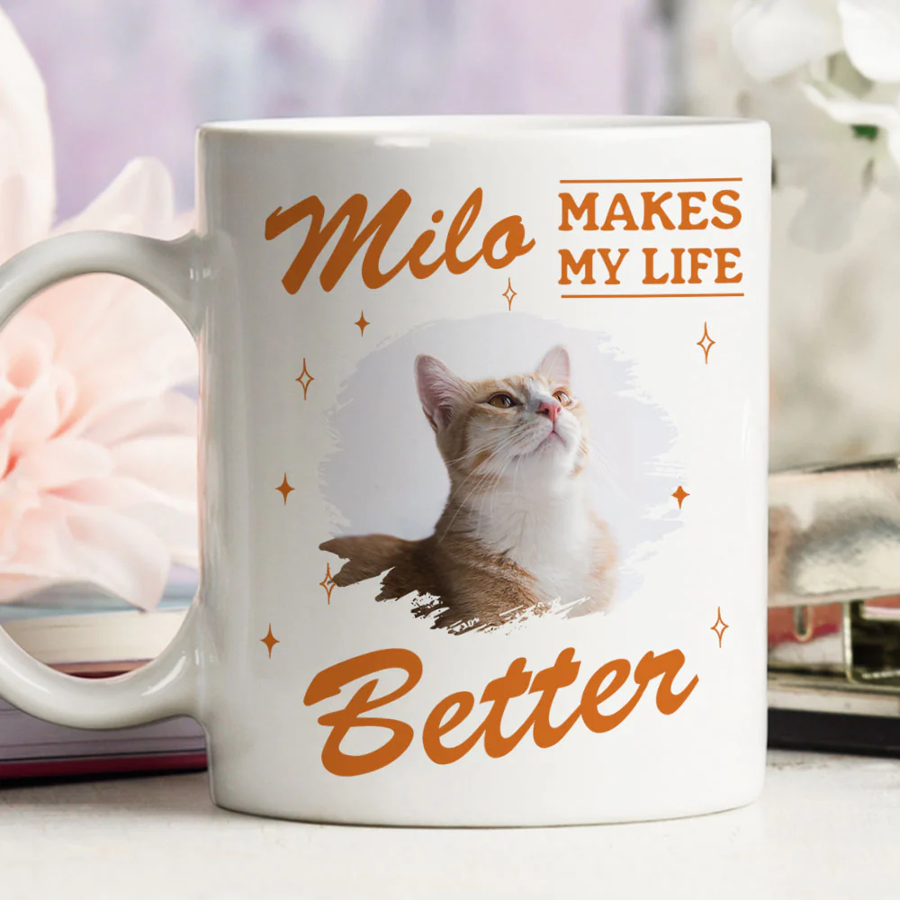 Owning To Silly Cats Photo - Personalized Custom Coffee Mug - Image 2