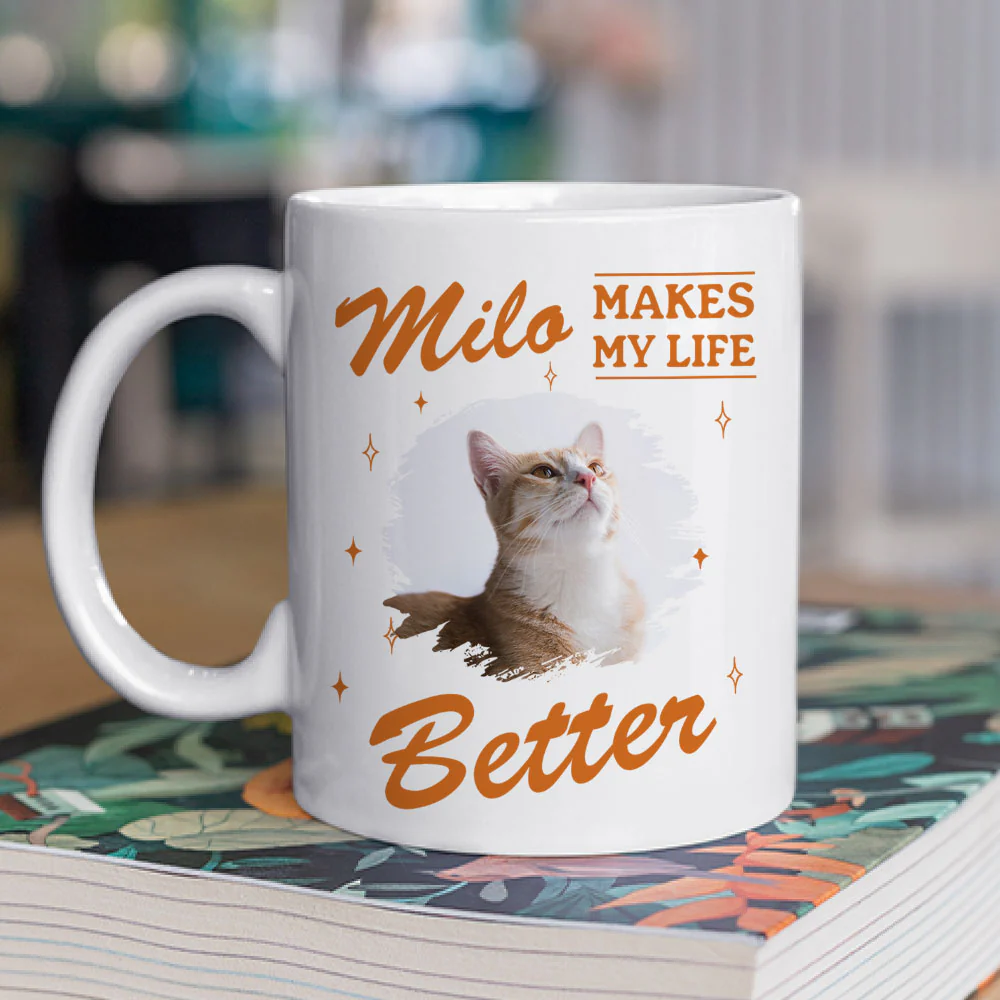 Owning To Silly Cats Photo - Personalized Custom Coffee Mug - Image 3