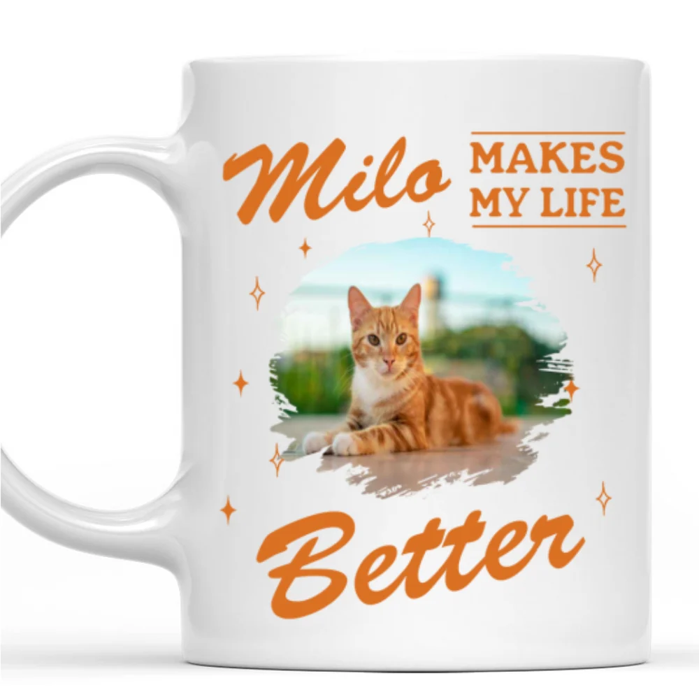 Owning To Silly Cats Photo - Personalized Custom Coffee Mug - Image 6