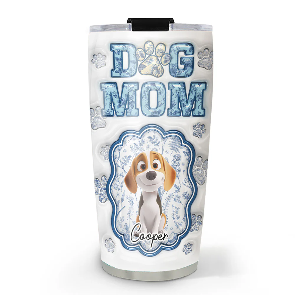Paint Me Blue - Personalized Custom 3D Inflated Effect Tumbler