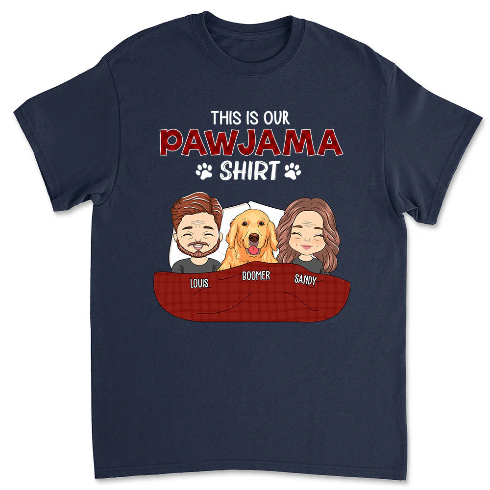 Pajama Shirt Version Couple - Personalized Custom Unisex T-shirt - Image 2