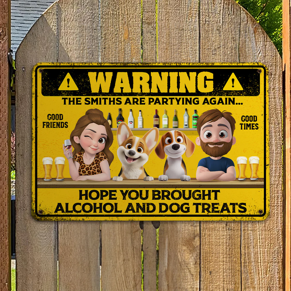 Partying Again - Personalized Custom Metal Sign - Image 3