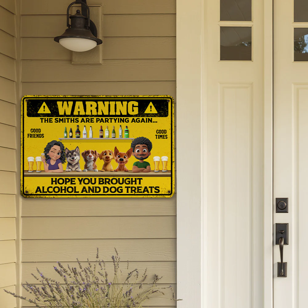 Partying Again - Personalized Custom Metal Sign - Image 4