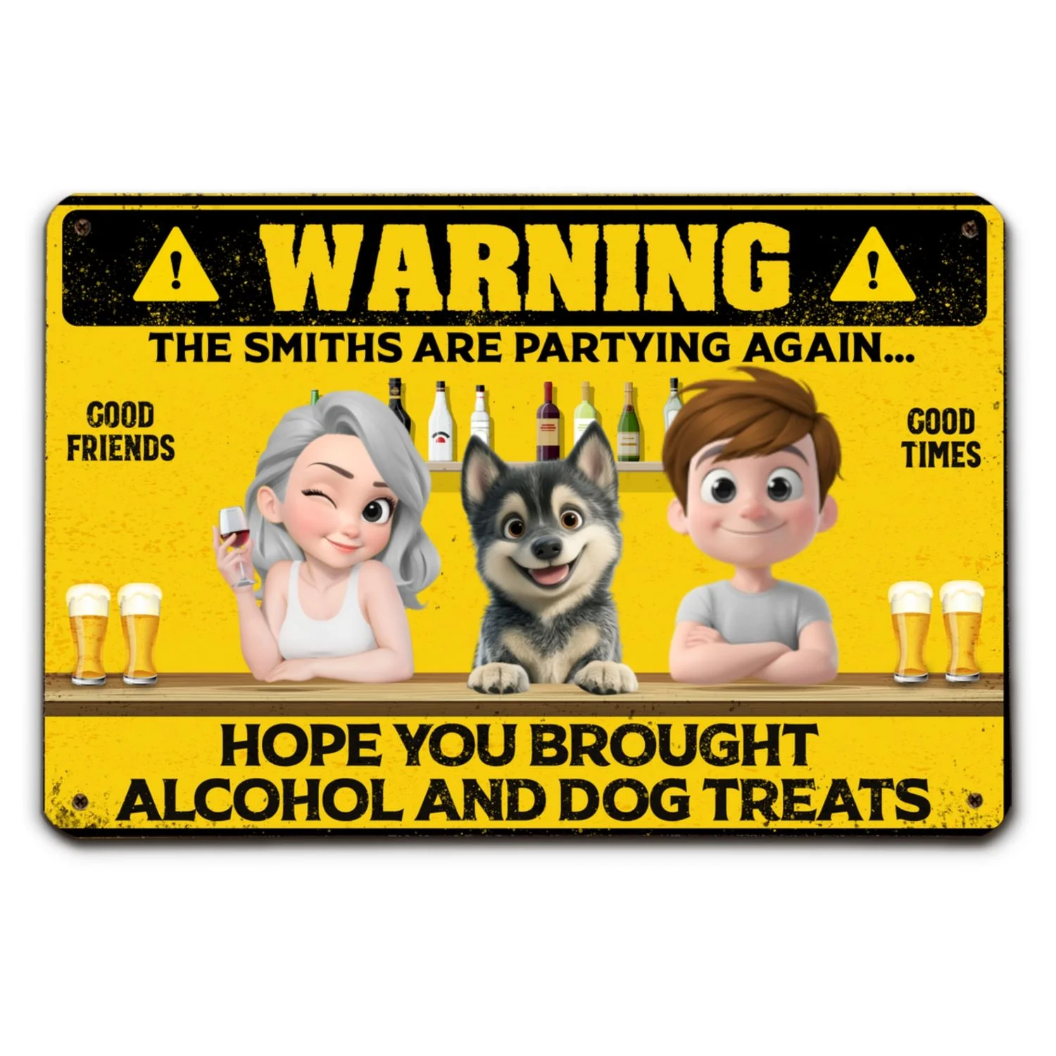 Partying Again - Personalized Custom Metal Sign - Image 7