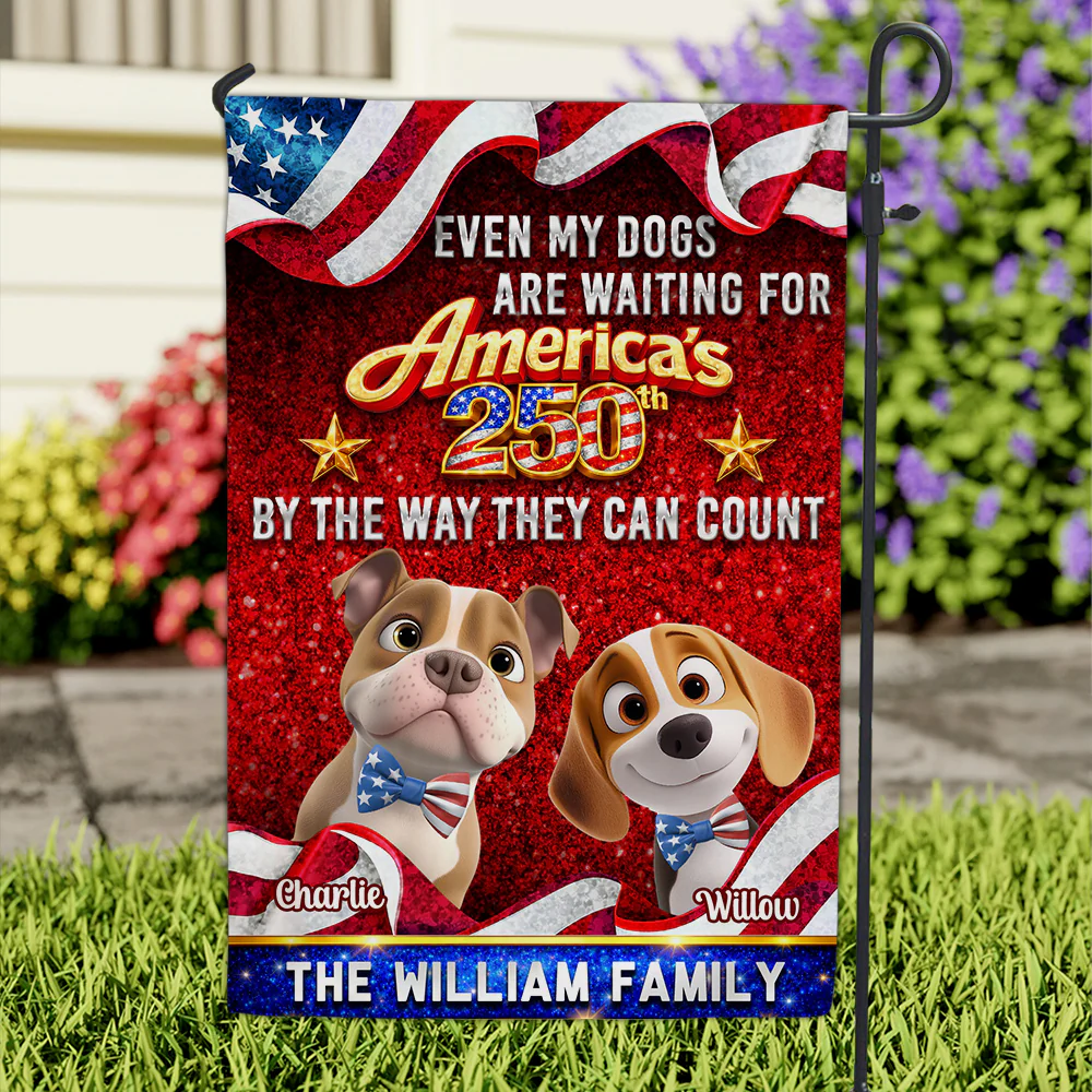 Patriotic Paws - Personalized Custom Flag - Image 3