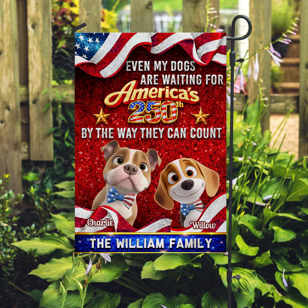 Patriotic Paws - Personalized Custom Flag - Image 5