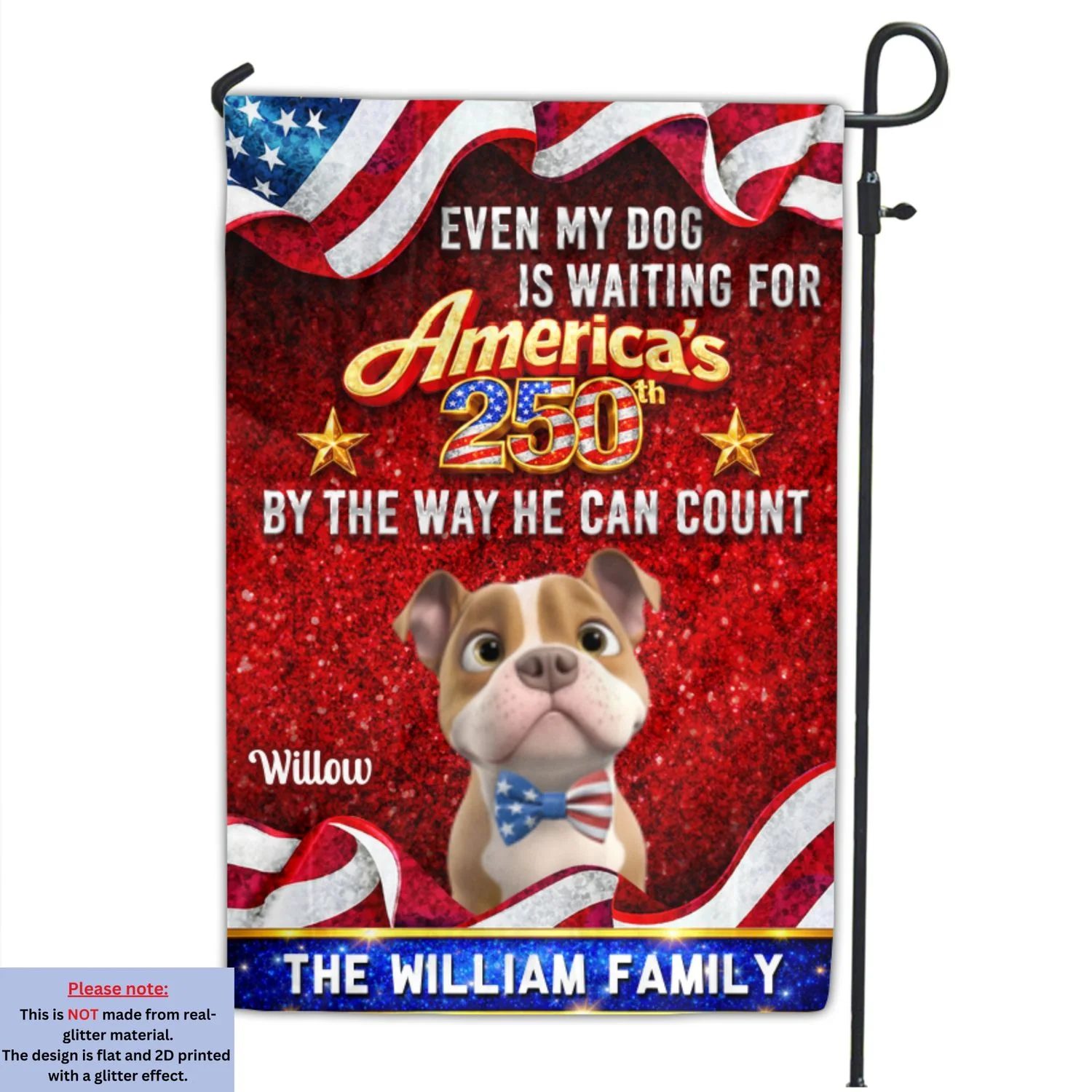 Patriotic Paws - Personalized Custom Flag - Image 6