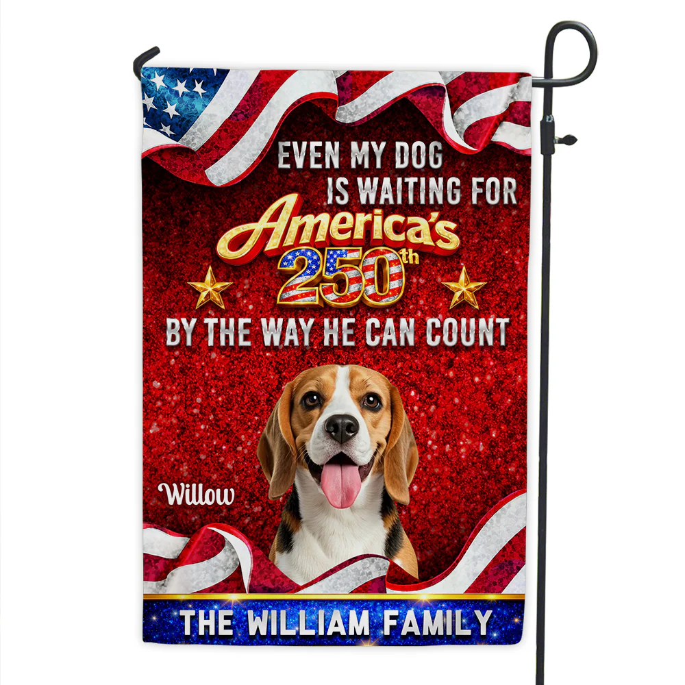 Patriotic Paws Photo - Personalized Custom Flag