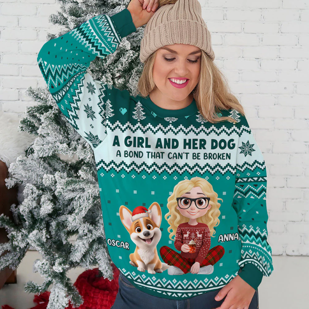Paw Bonds - Personalized Custom All-Over-Print Sweatshirt - Image 5
