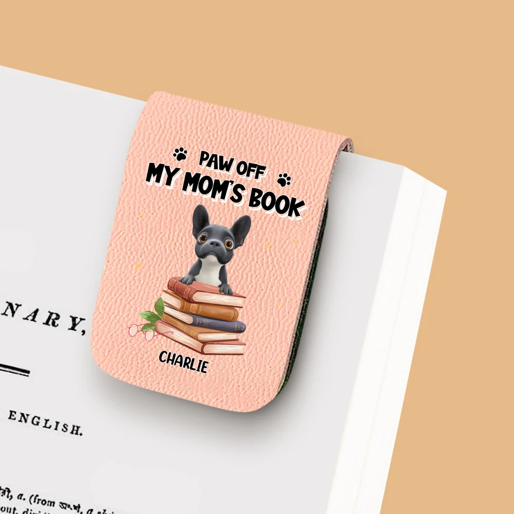 Paw Off This Book - Personalized Custom Leather Bookmark - Image 10