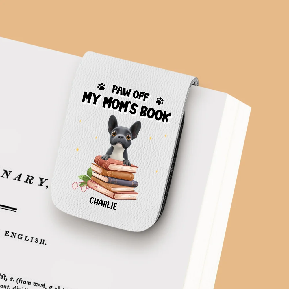 Paw Off This Book - Personalized Custom Leather Bookmark - Image 11