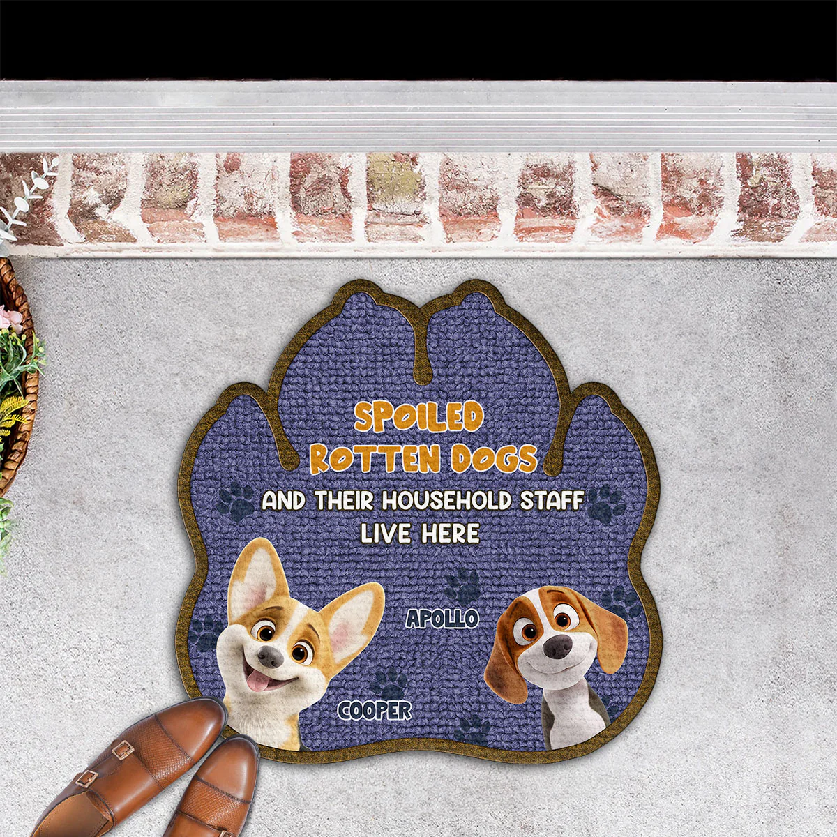Paw Right Here - Personalized Custom Doormat - Image 5