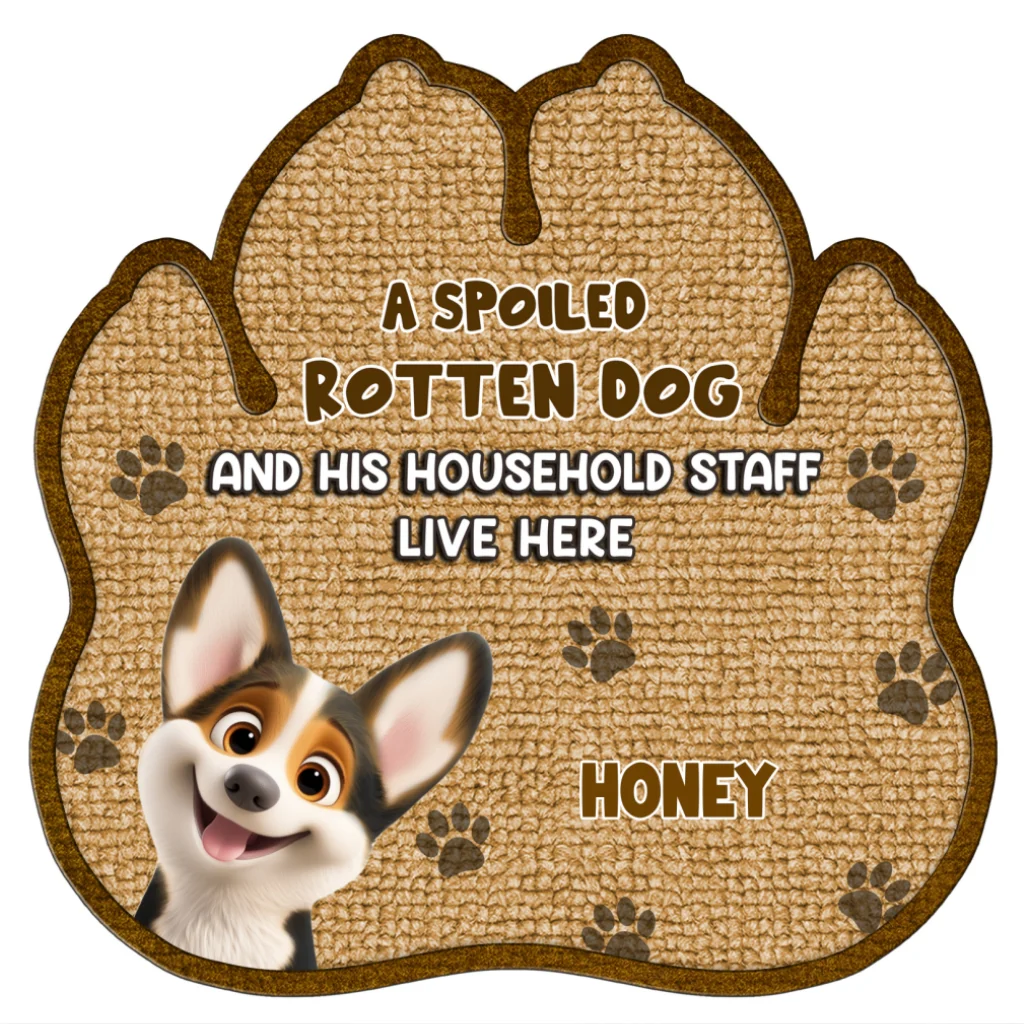 Paw Right Here - Personalized Custom Doormat - Image 6