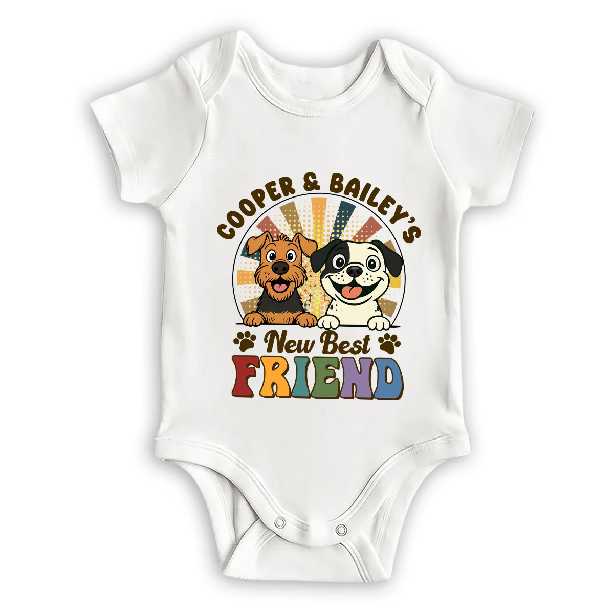 Pawfect Best Friend - Personalized Custom Baby Onesie