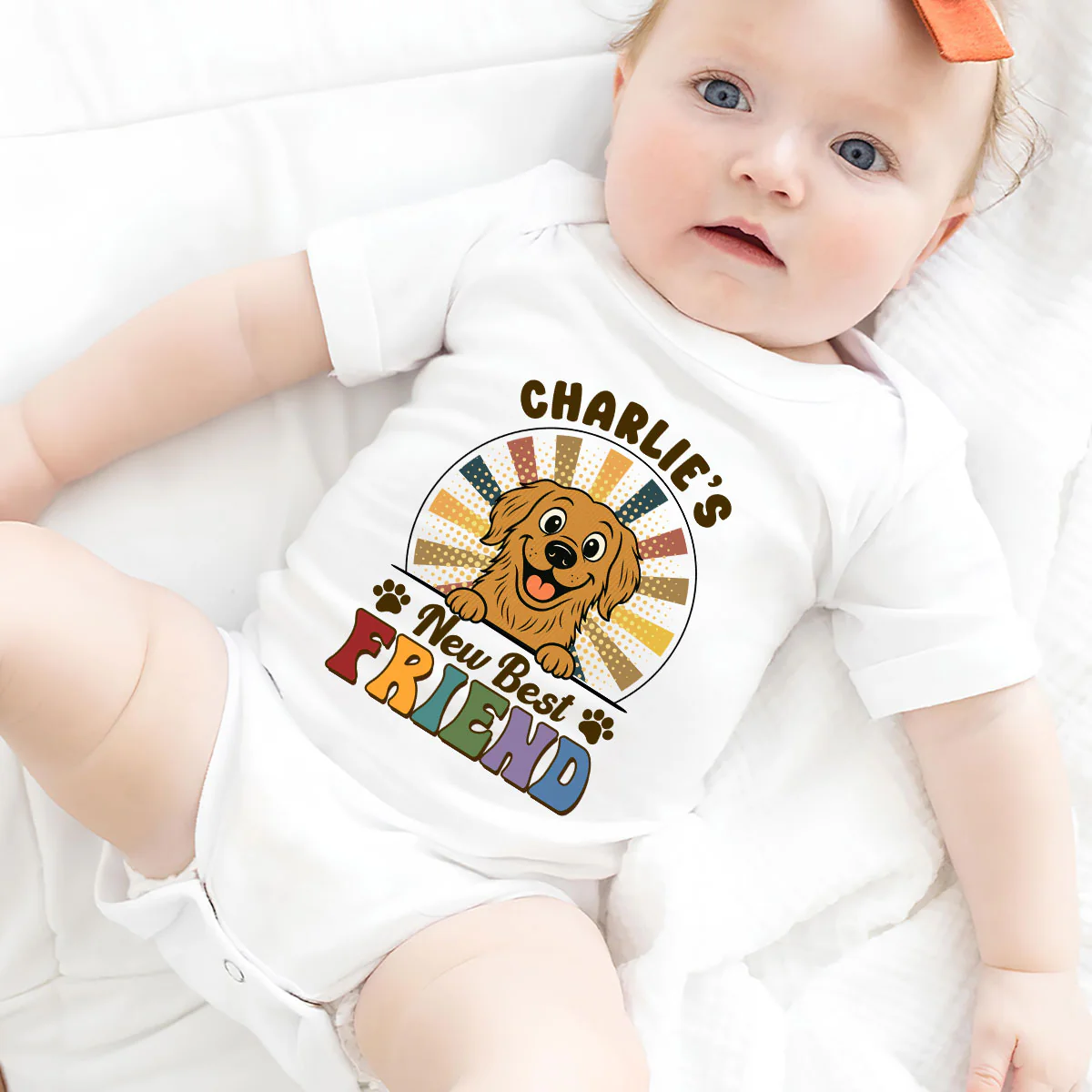 Pawfect Best Friend - Personalized Custom Baby Onesie - Image 2