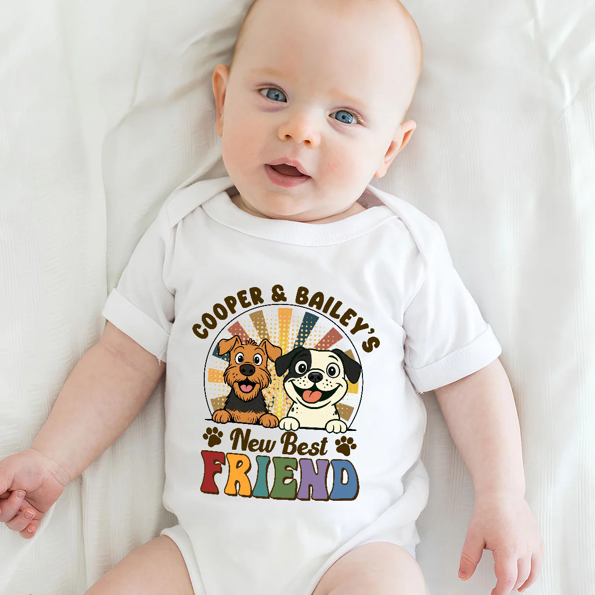 Pawfect Best Friend - Personalized Custom Baby Onesie - Image 5