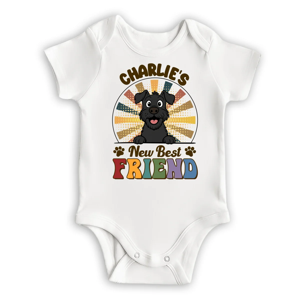 Pawfect Best Friend - Personalized Custom Baby Onesie - Image 6