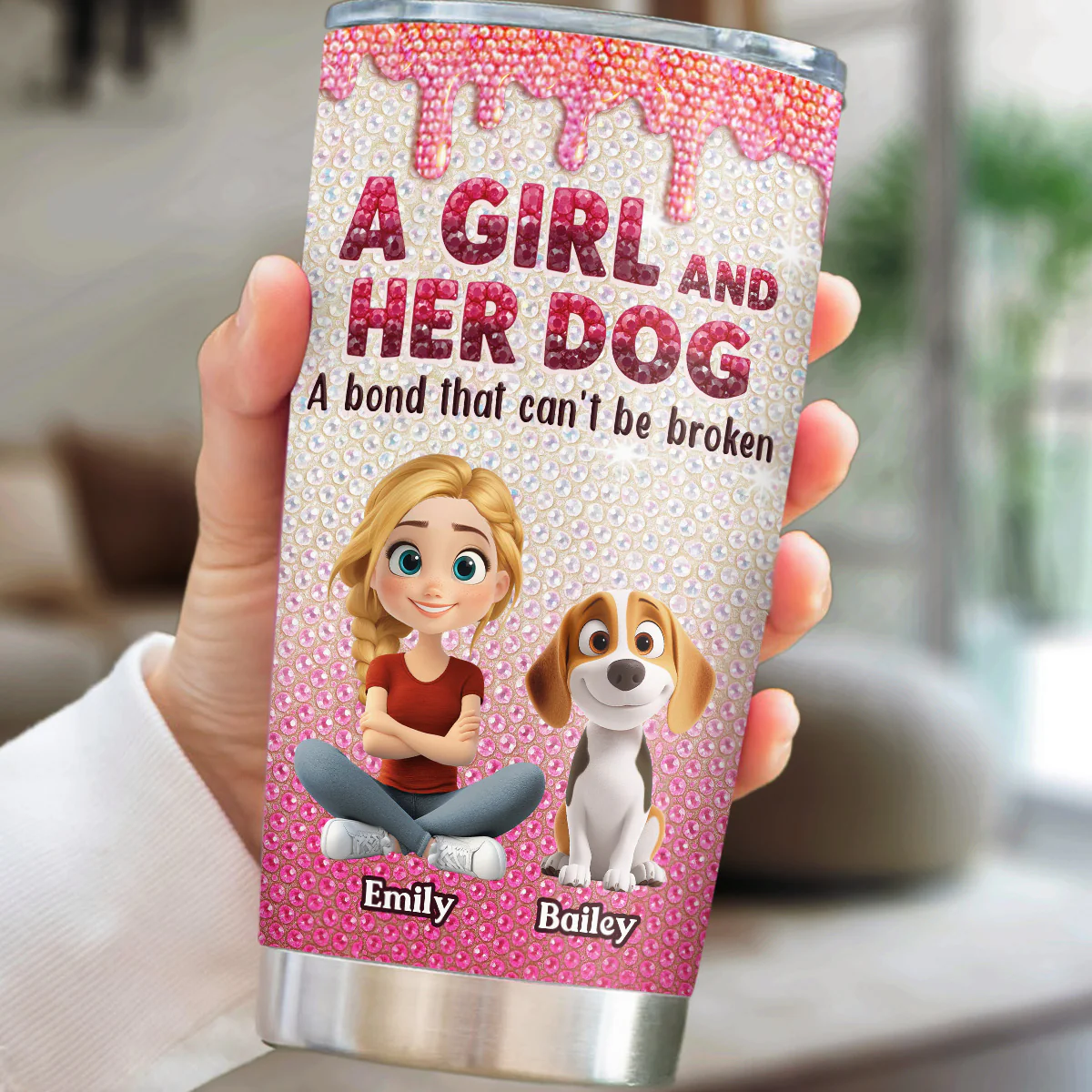 Pawfect Companions - Personalized Custom 3D Effect Tumbler - Image 2
