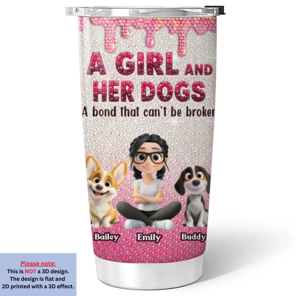 Pawfect Companions - Personalized Custom 3D Effect Tumbler - Image 6