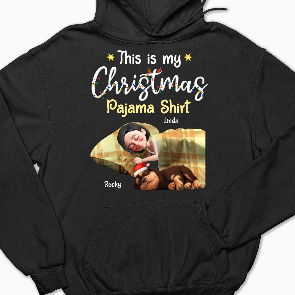 Pawjama Shirt Cartoon Christmas Ver 3 - Personalized Custom Hoodie - Image 7