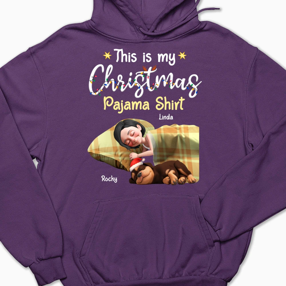 Pawjama Shirt Cartoon Christmas Ver 3 - Personalized Custom Hoodie - Image 9
