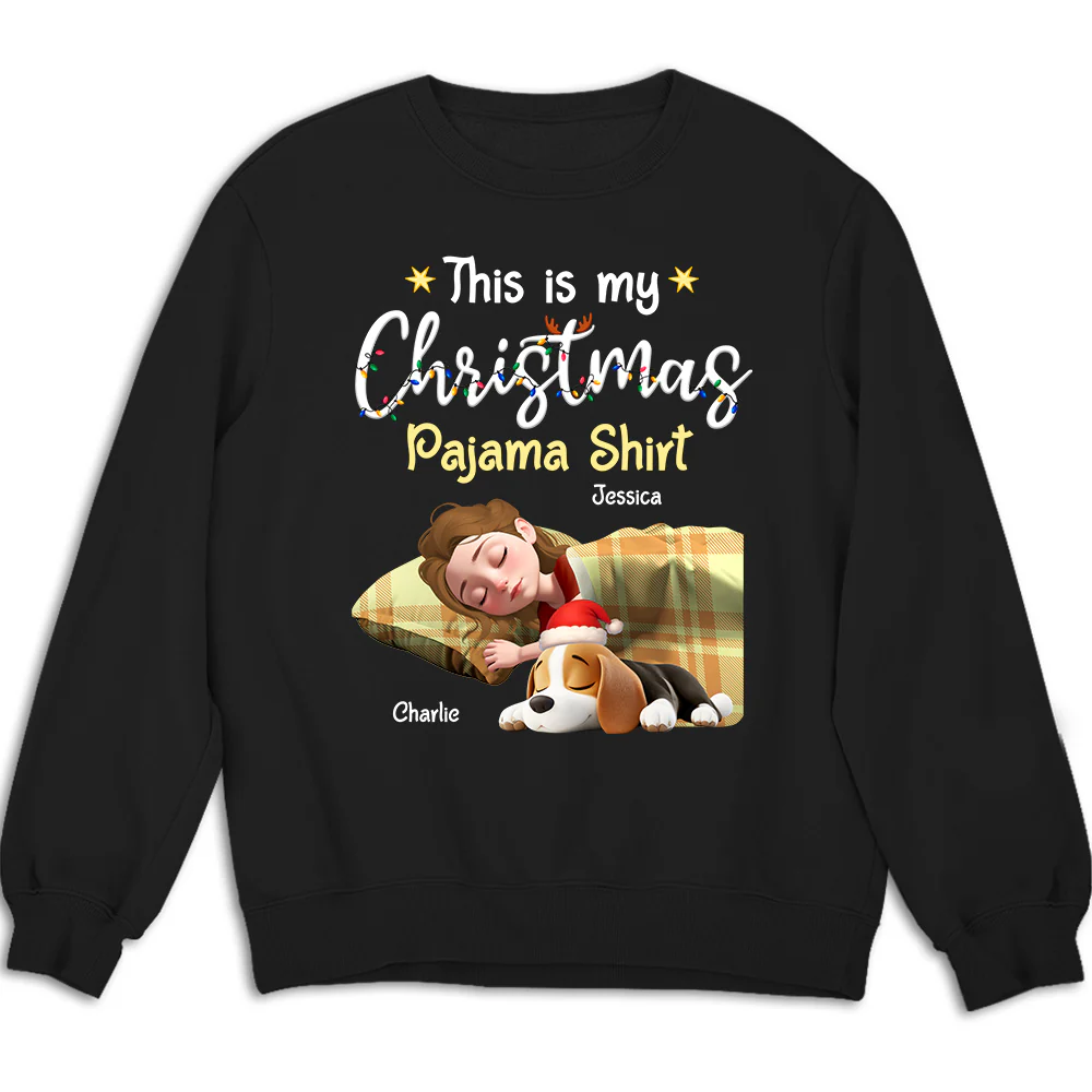 Pawjama Shirt Cartoon Christmas Ver 3 - Personalized Custom Sweatshirt